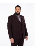 Veste de costume grande taille bordeaux