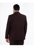 Veste de costume grande taille bordeaux