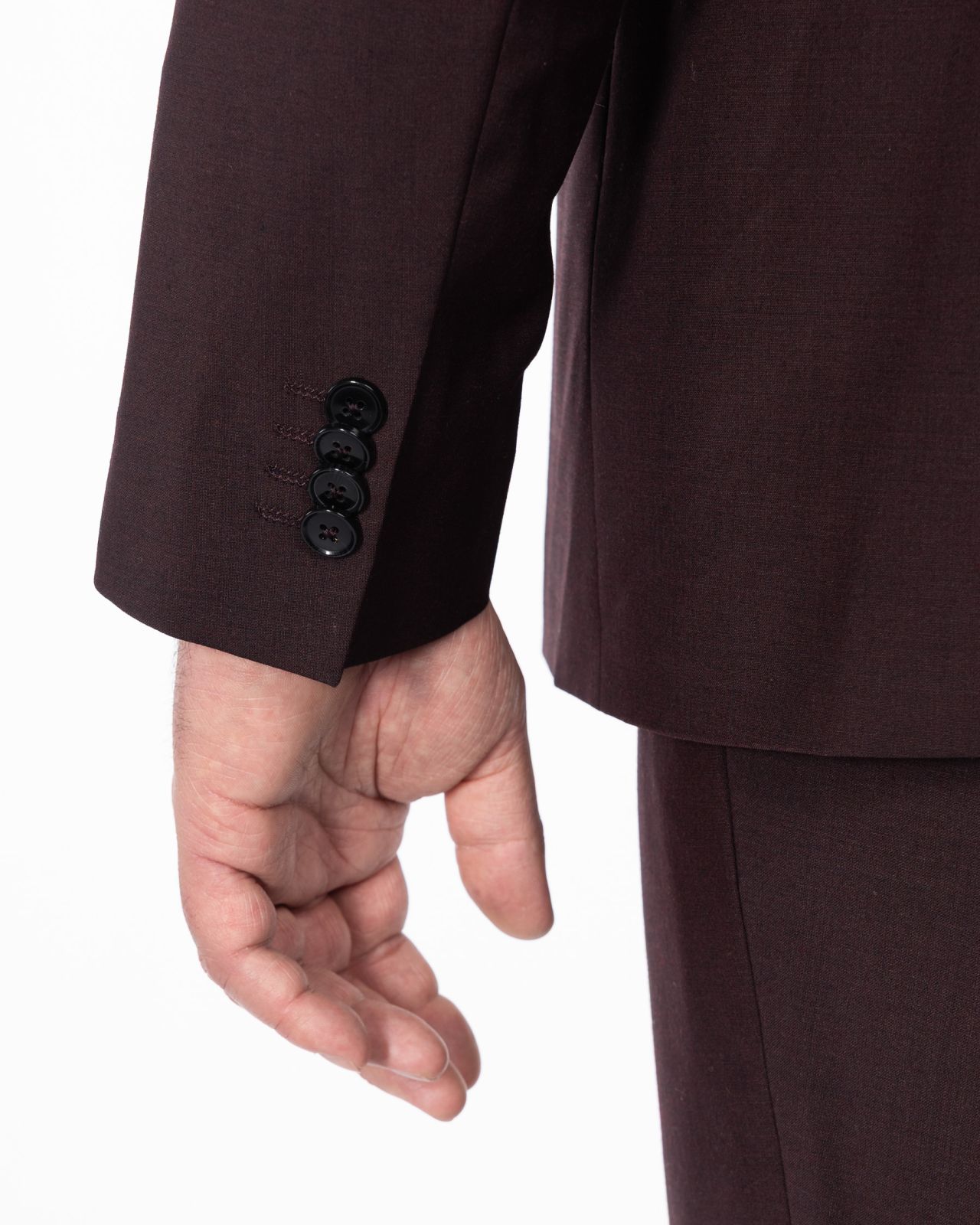 Veste de costume grande taille bordeaux