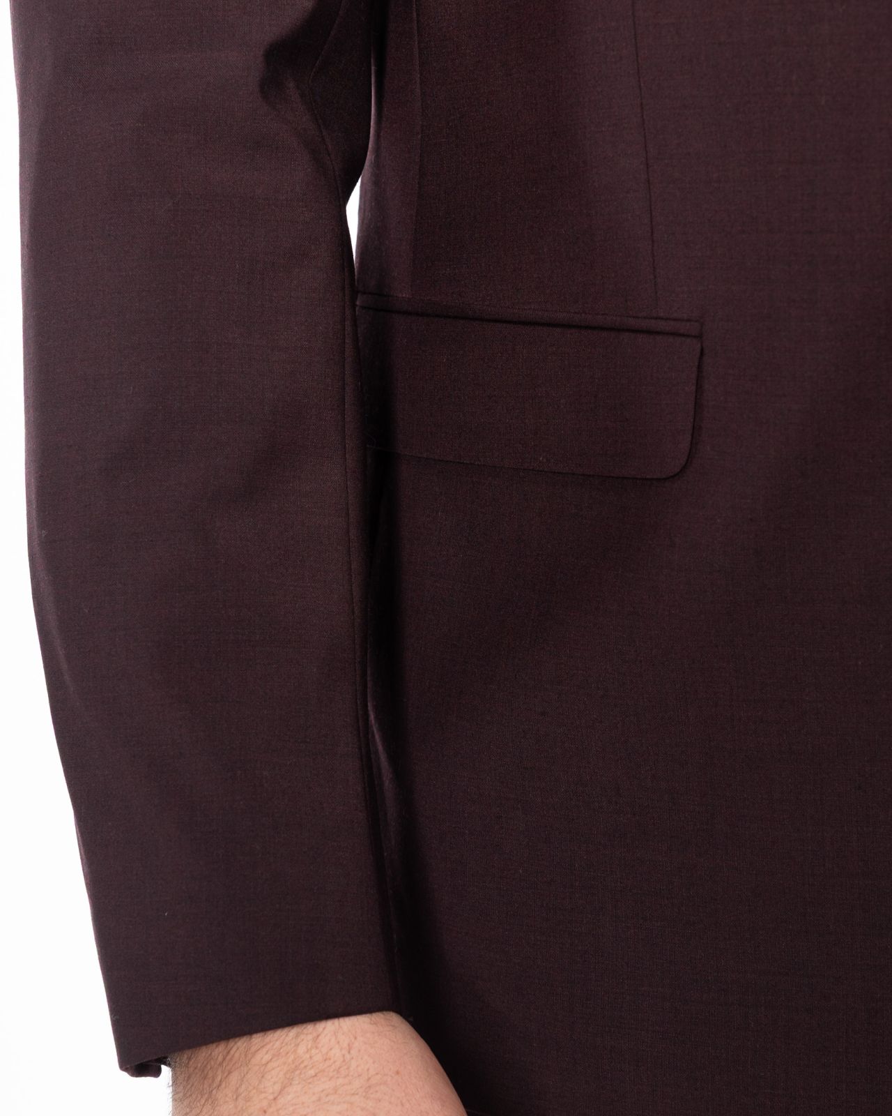 Veste de costume grande taille bordeaux