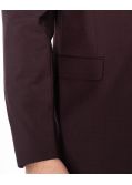 Veste de costume grande taille bordeaux