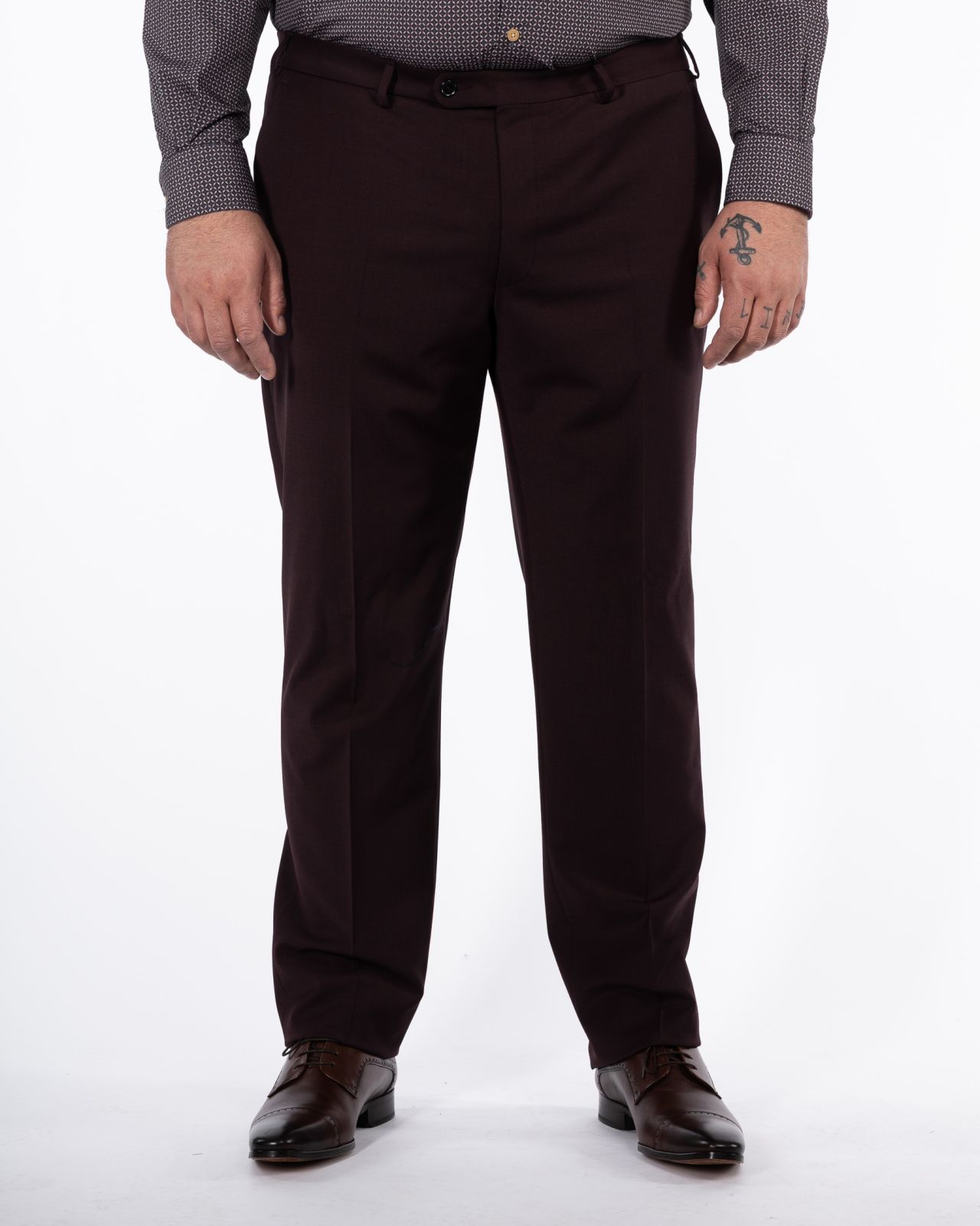 Costume Complet Bordeaux Grande Taille