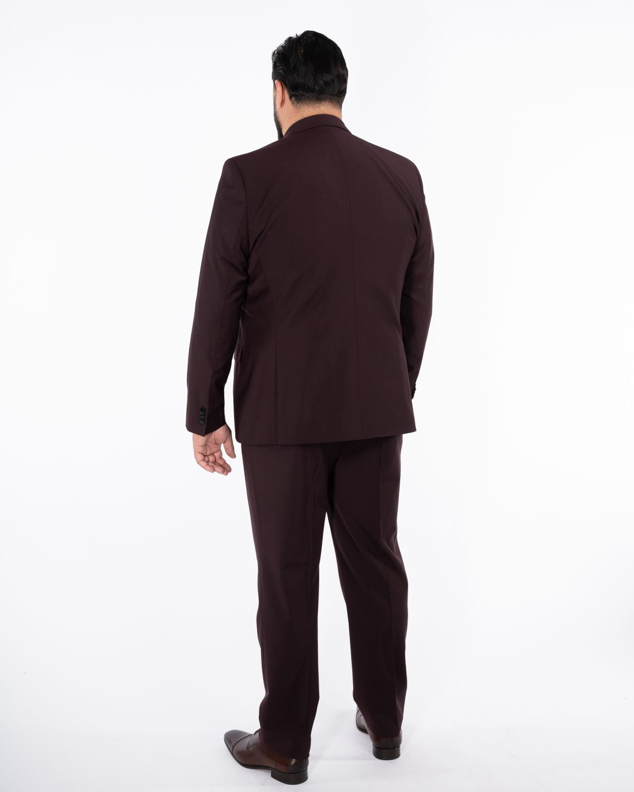 Costume Complet Bordeaux Grande Taille