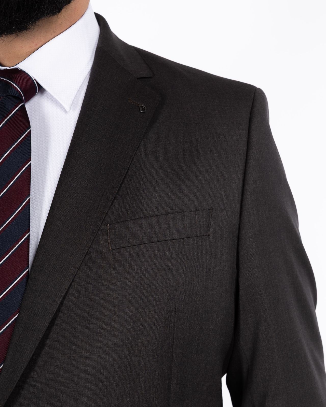 Veste de costume grande taille marron