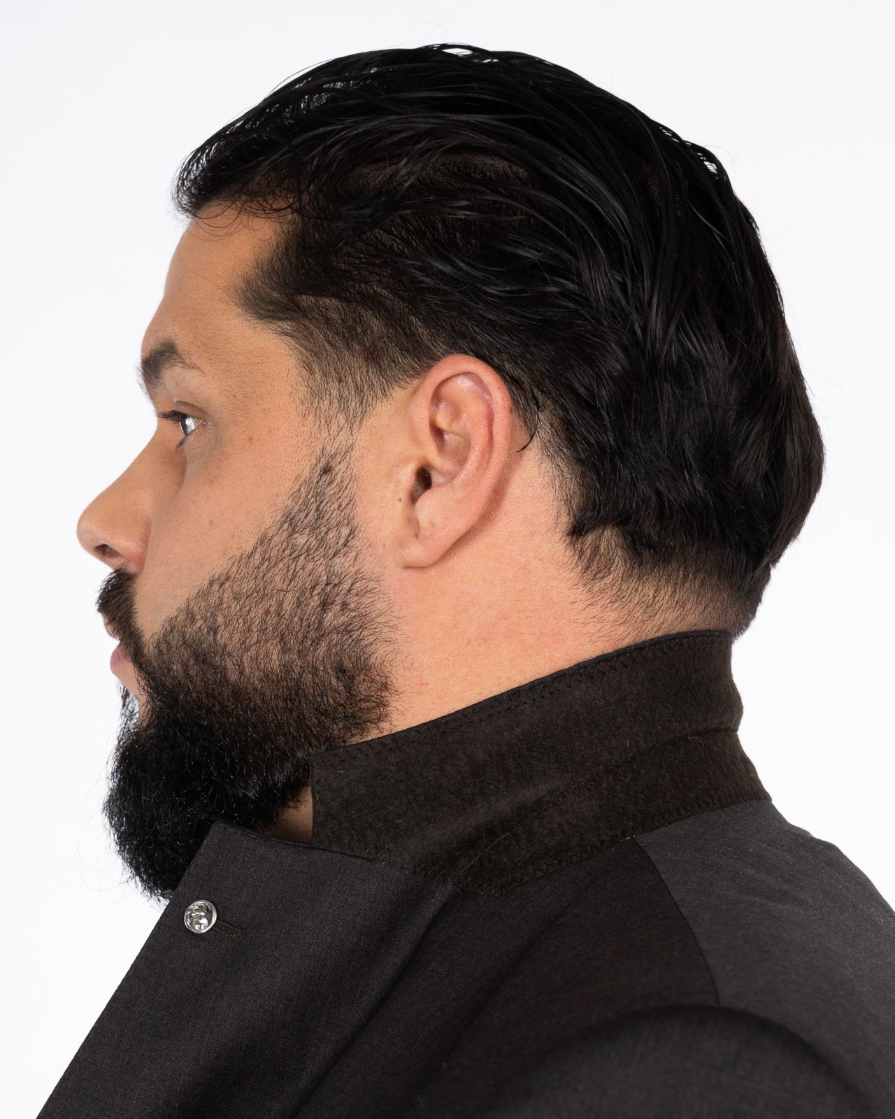 Veste de costume grande taille marron