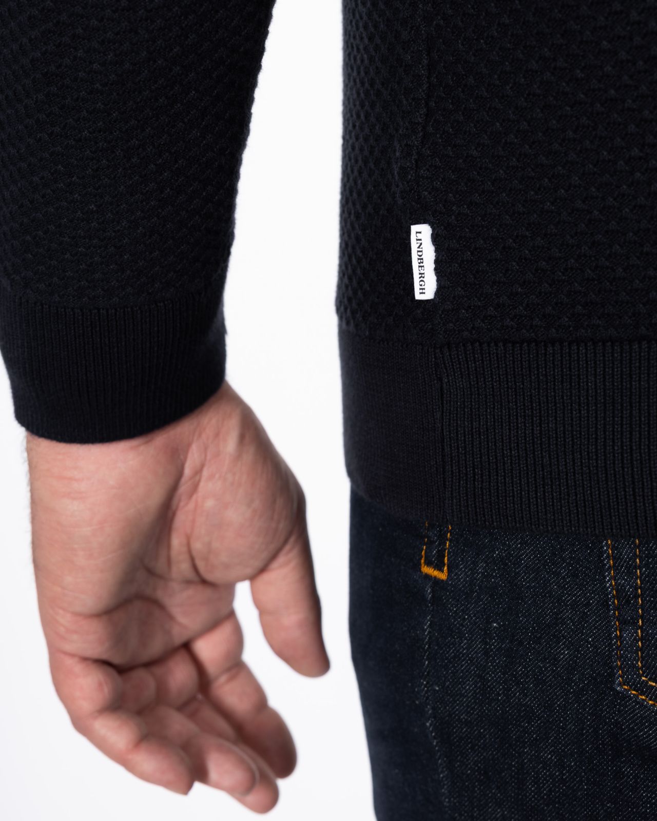 Gilet zippé grande taille bleu marine