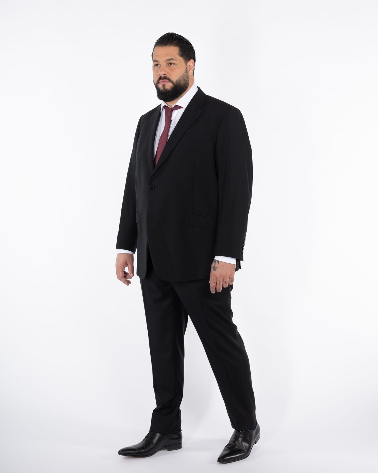 Veste de costume Classic grande taille noire