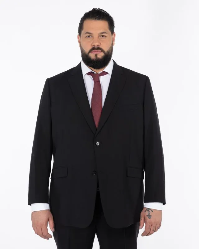 Veste de costume Classic grande taille noire