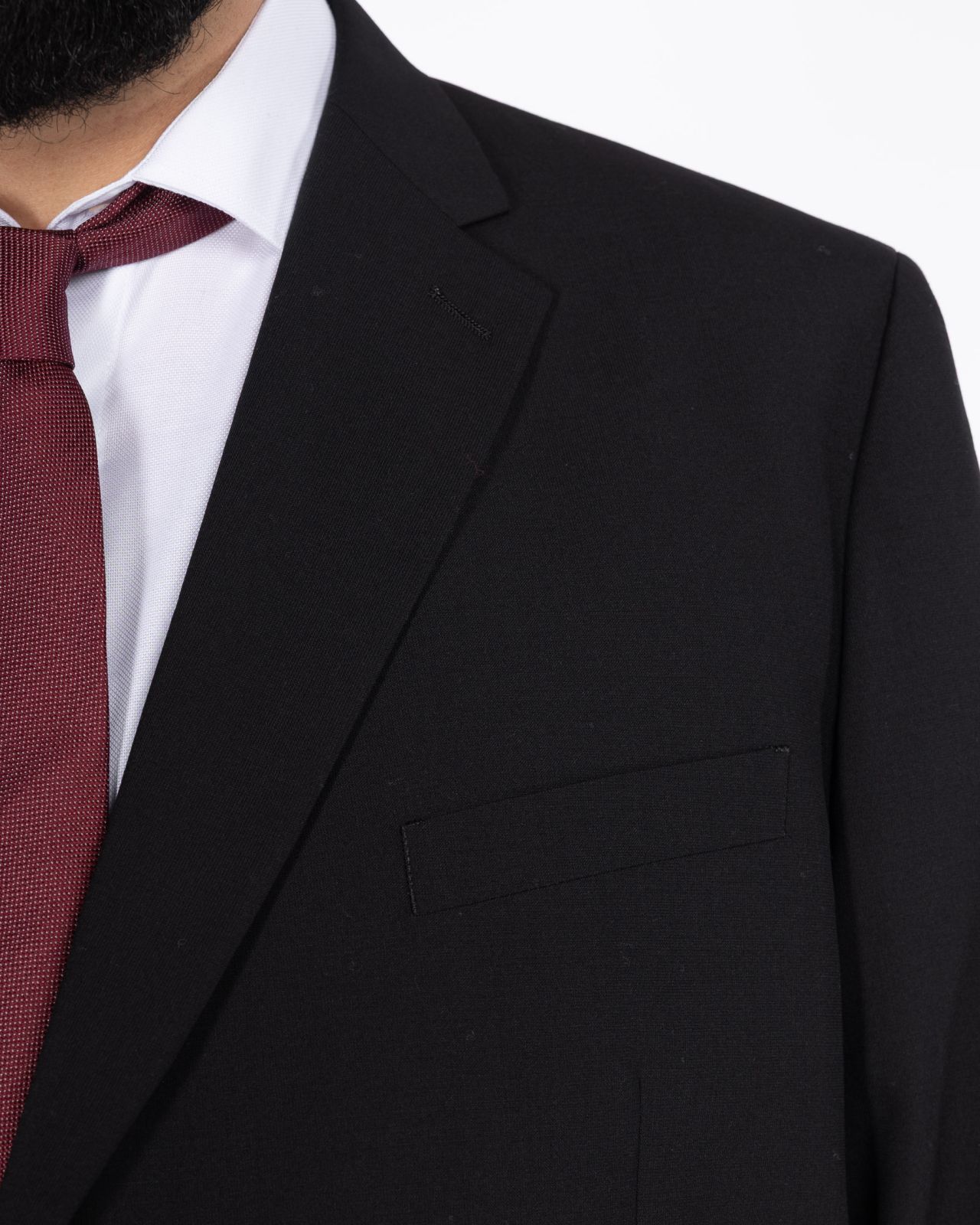 Veste de costume Classic grande taille noire