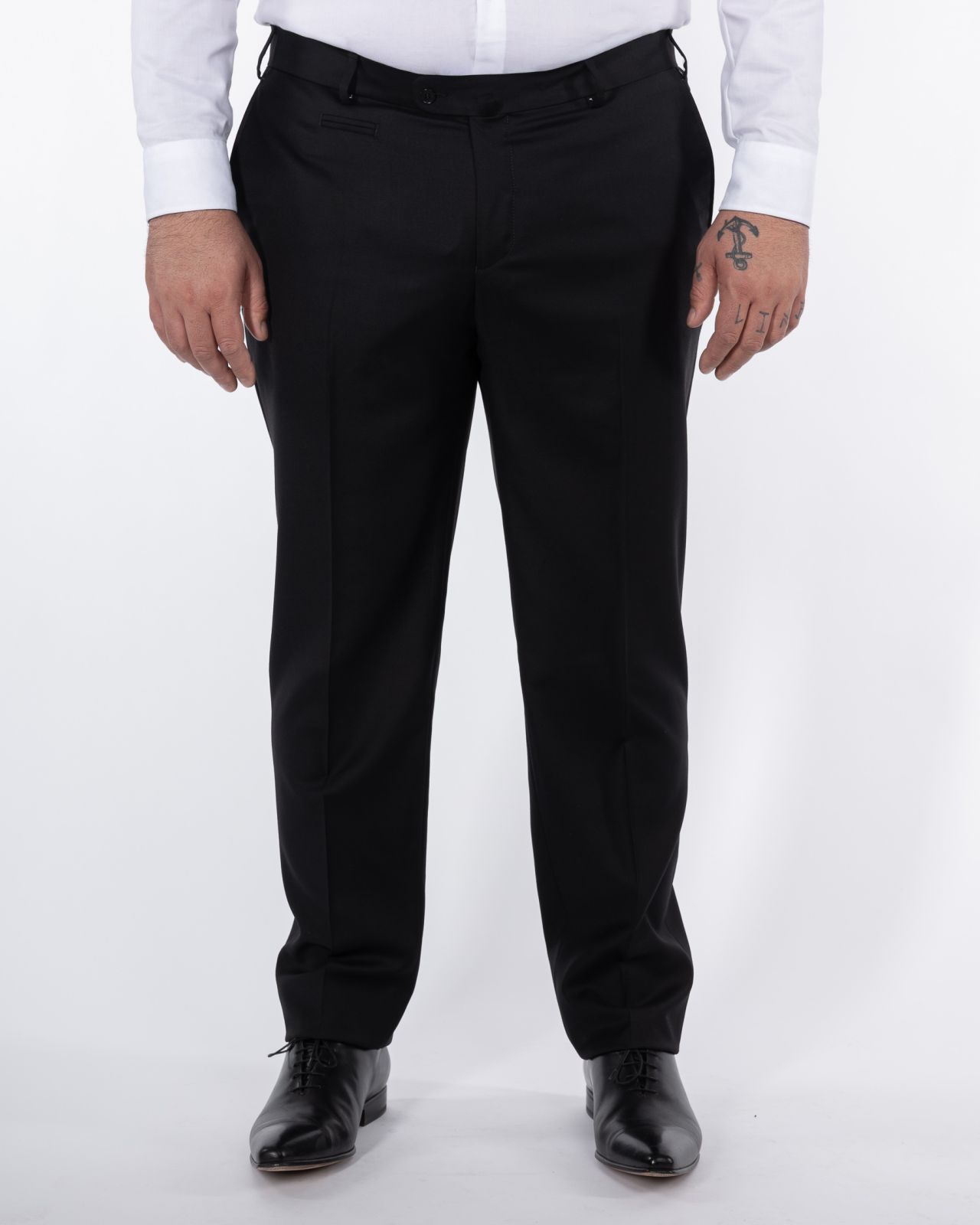 Pantalon de costume Classic noir grande taille