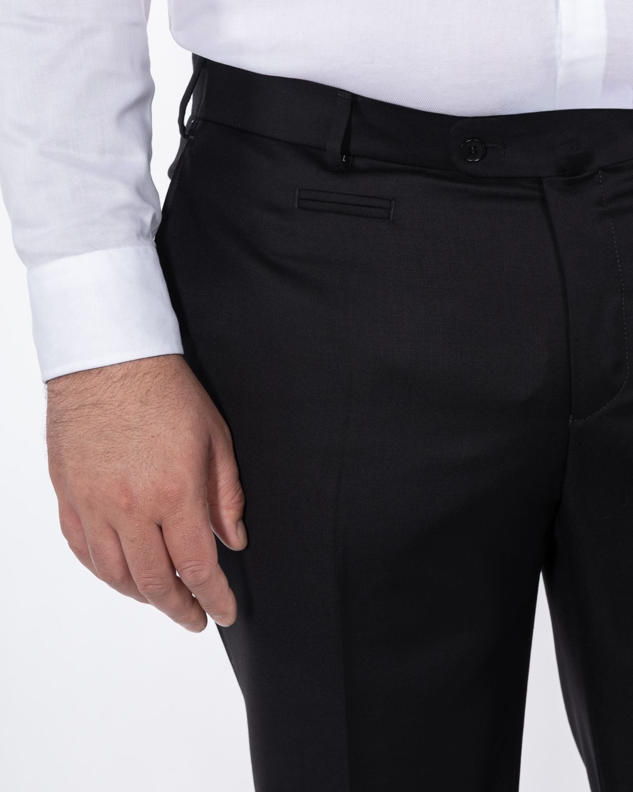 Pantalon de costume Classic noir grande taille
