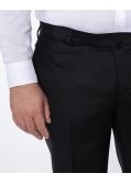 Pantalon de costume Classic noir grande taille
