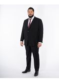 Pantalon de costume Classic noir grande taille