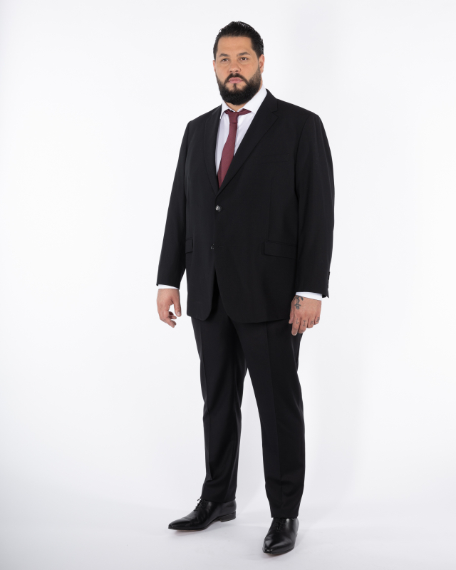 Costume complet grande taille Classic noir en laine