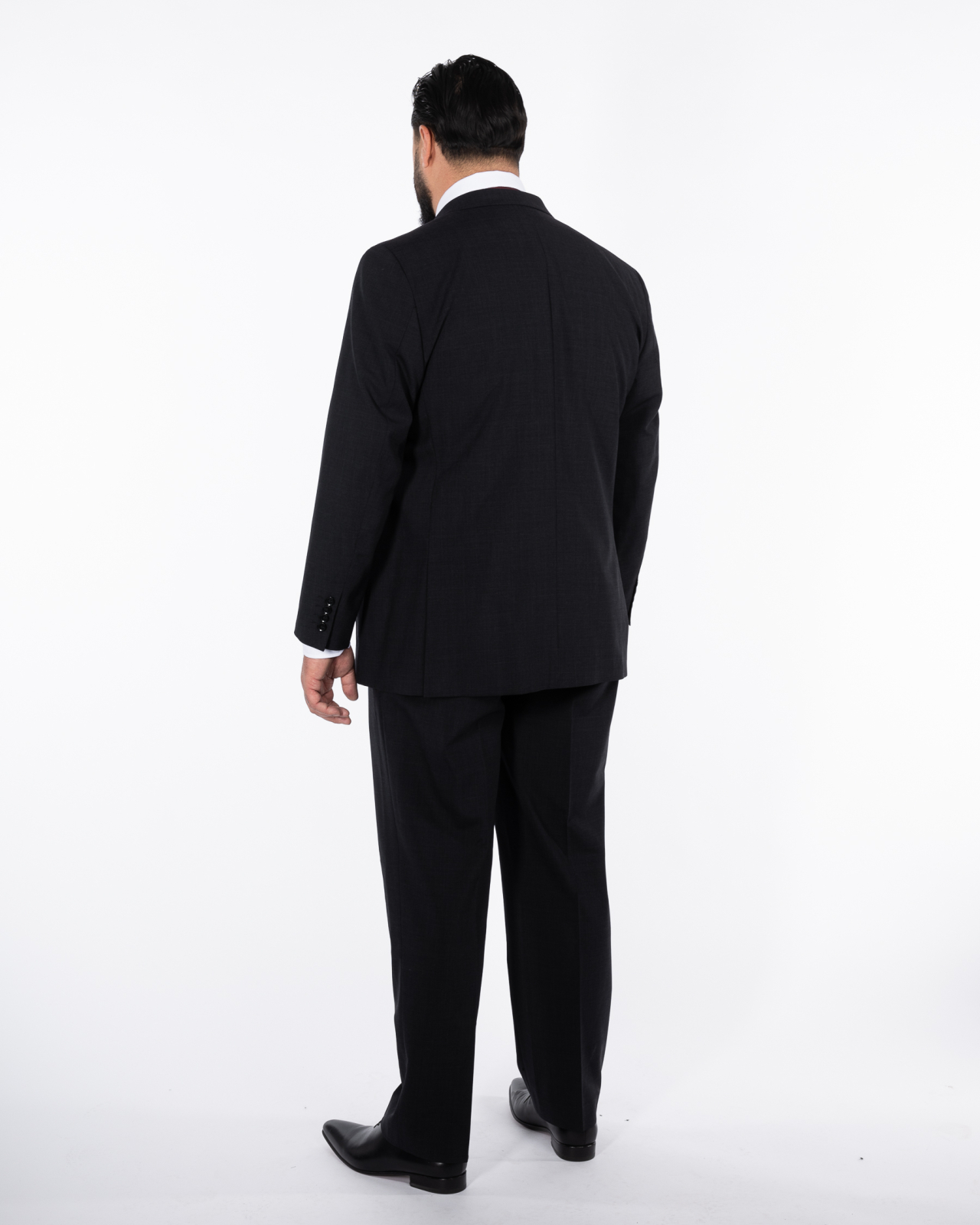 Costume complet grande taille Classic anthracite en laine