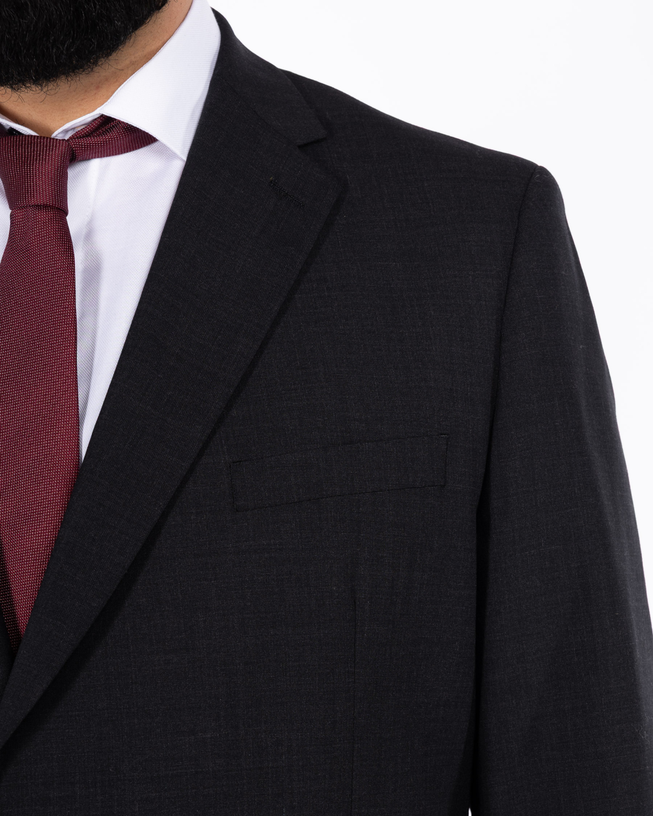 Costume complet grande taille Classic anthracite en laine