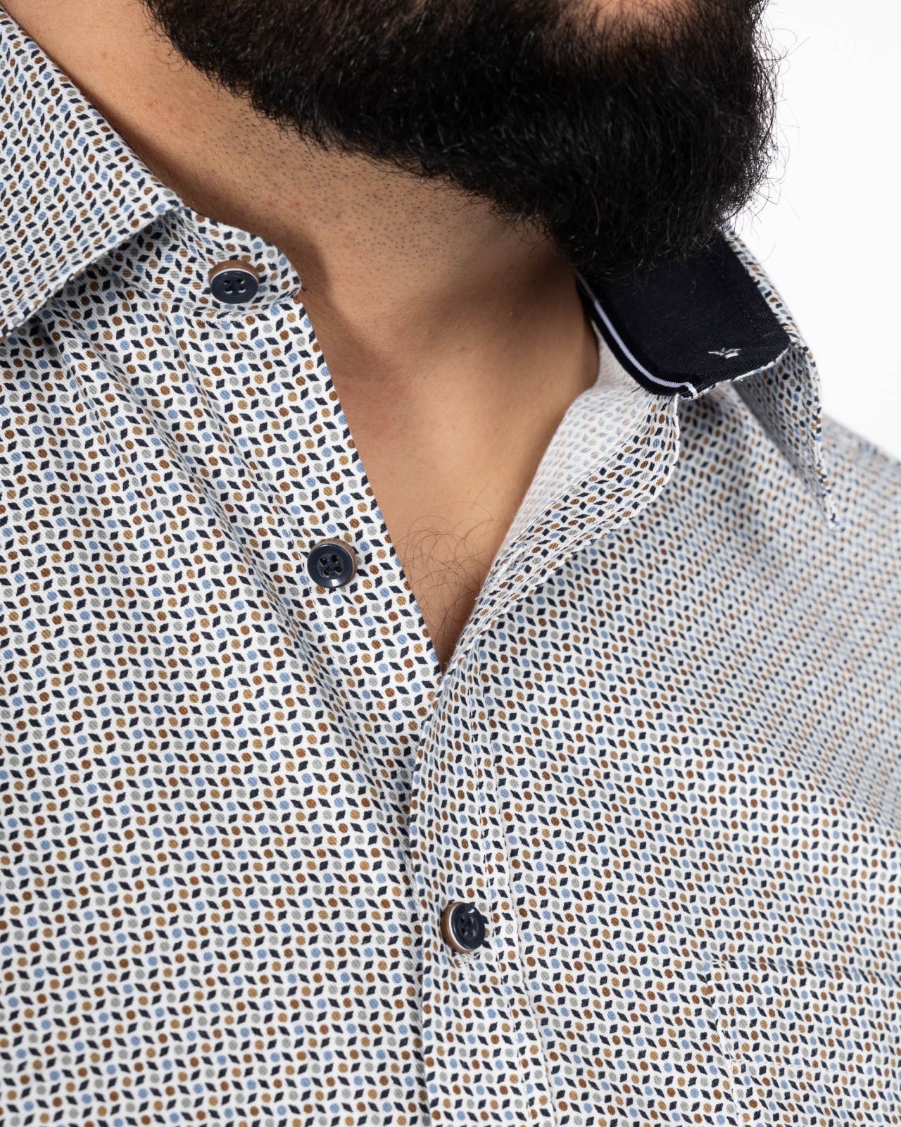 Chemise grande taille bleu