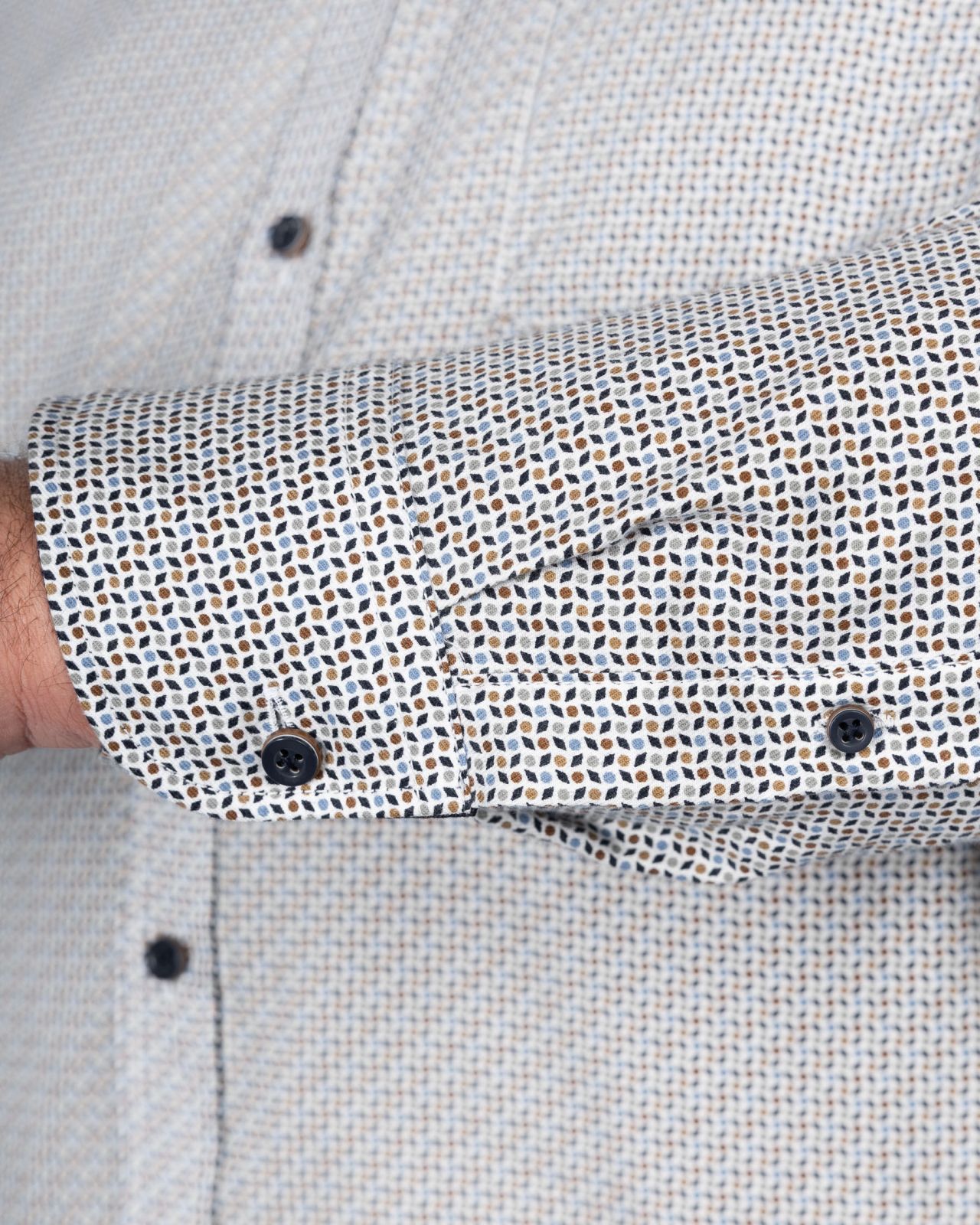 Chemise grande taille bleu