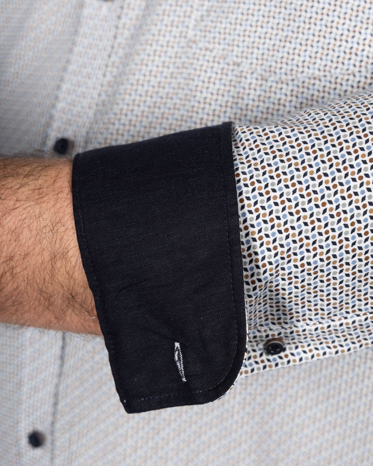 Chemise grande taille bleu