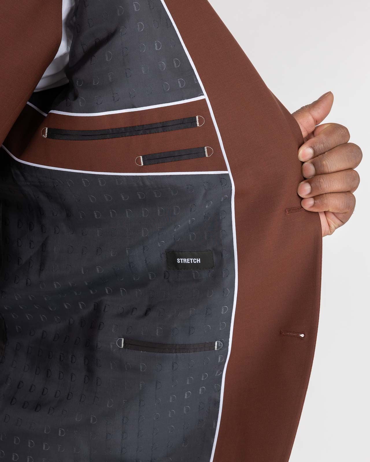 Veste de costume grande taille rouge