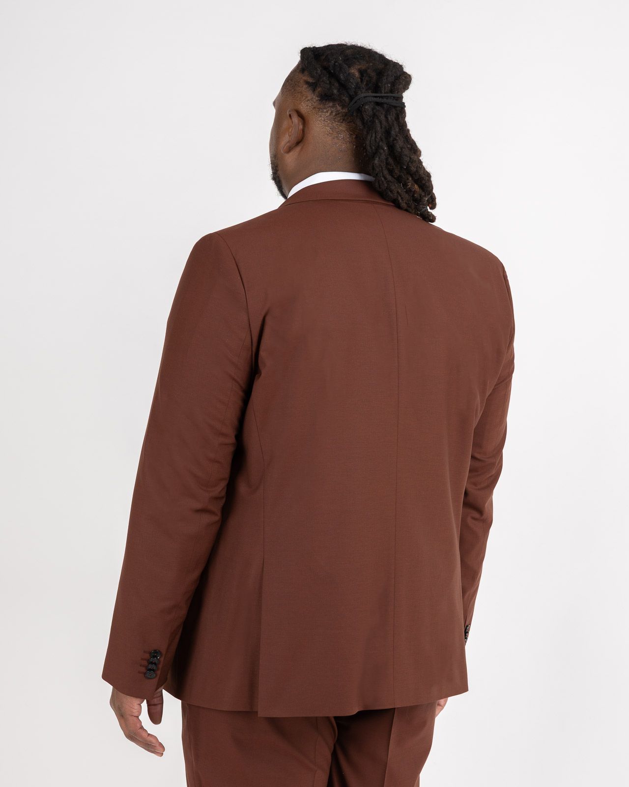 Veste de costume grande taille rouge