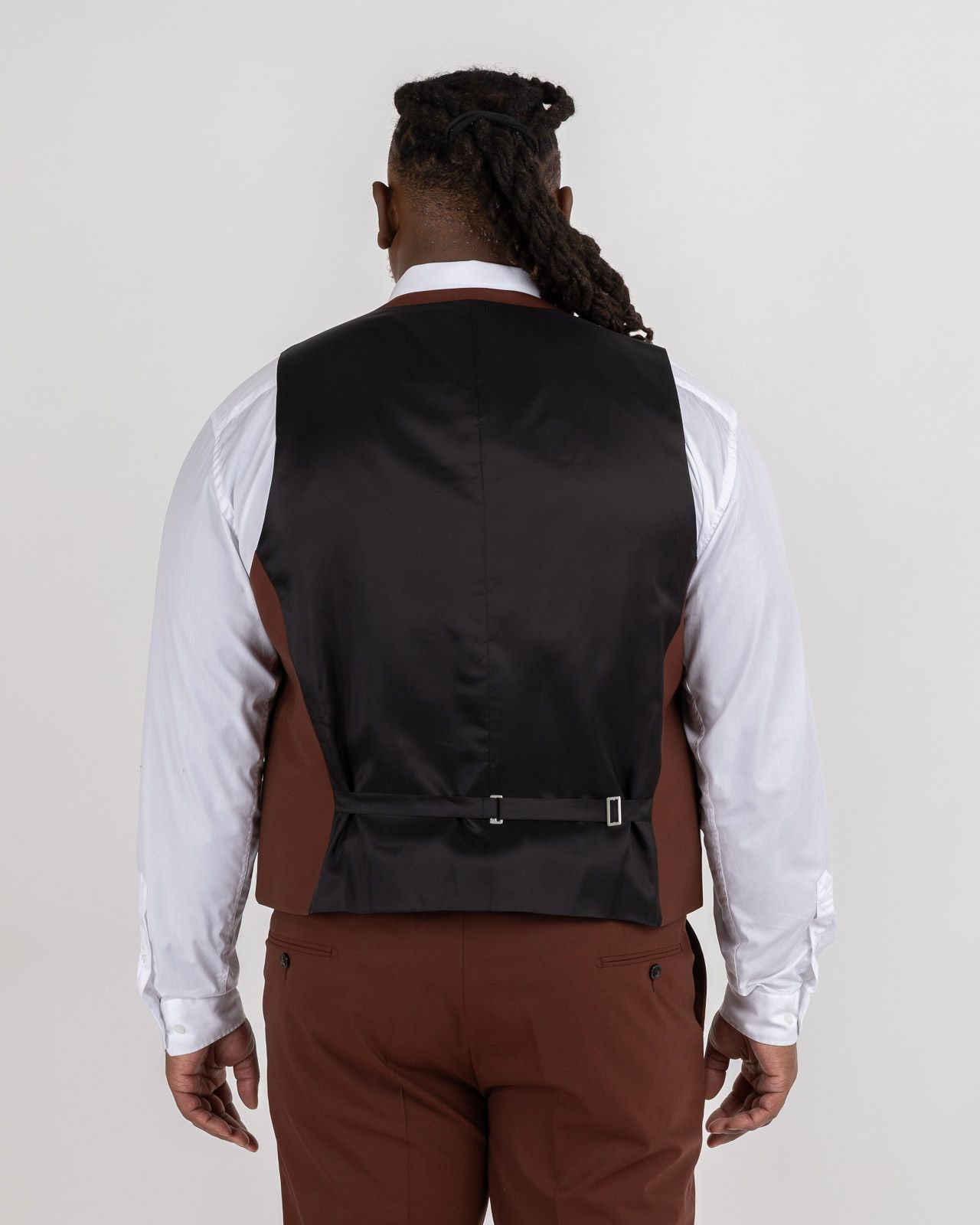 Gilet de costume grande taille rouge