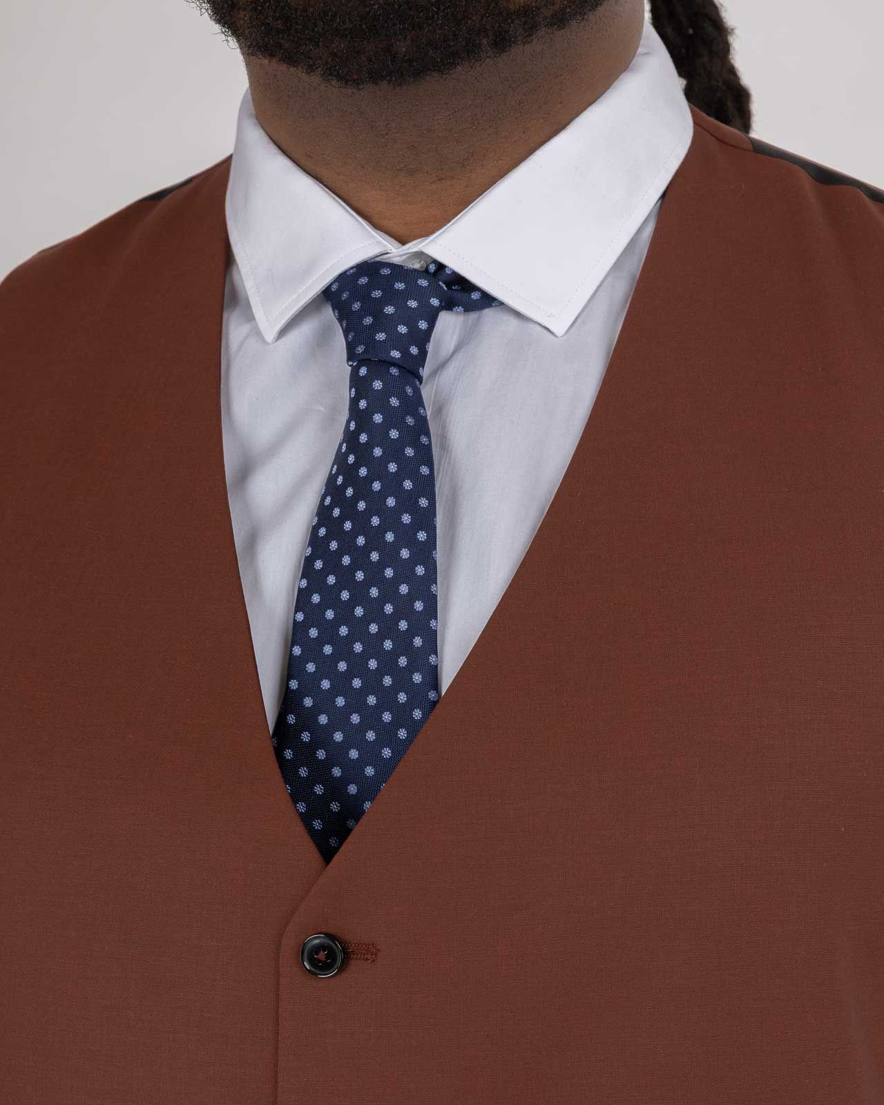 Gilet de costume grande taille rouge