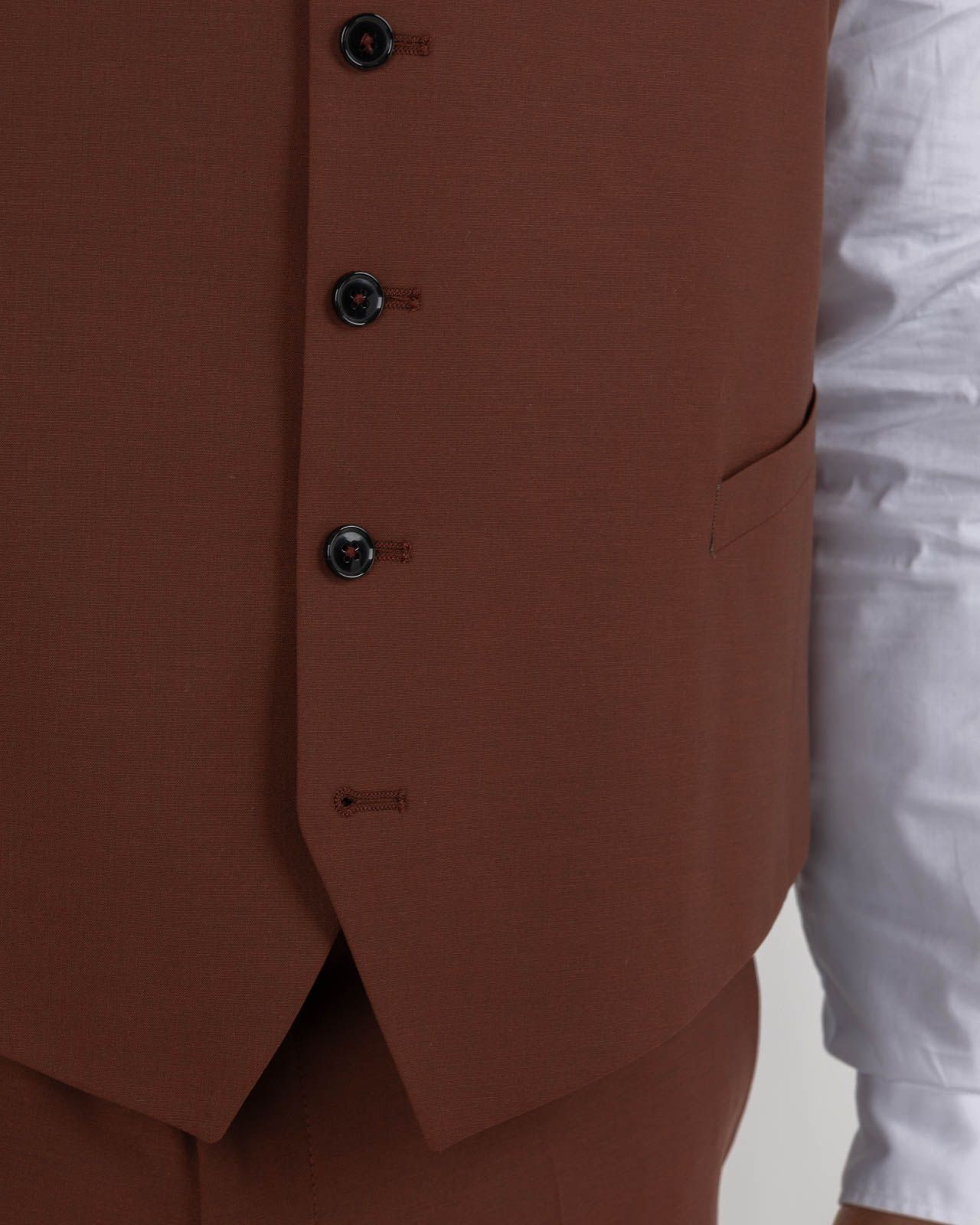 Gilet de costume grande taille rouge