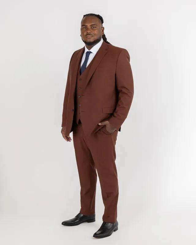 Pantalon de costume grande taille rouge