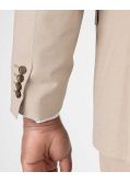 Veste de costume flammé grande taille beige