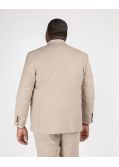 Veste de costume flammé grande taille beige