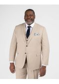 Veste de costume flammé grande taille beige