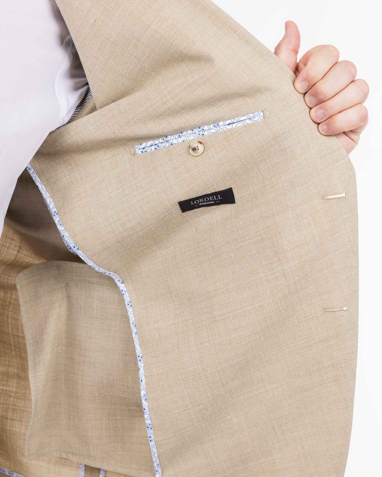 Veste en lin grande taille beige