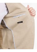 Veste en lin grande taille beige