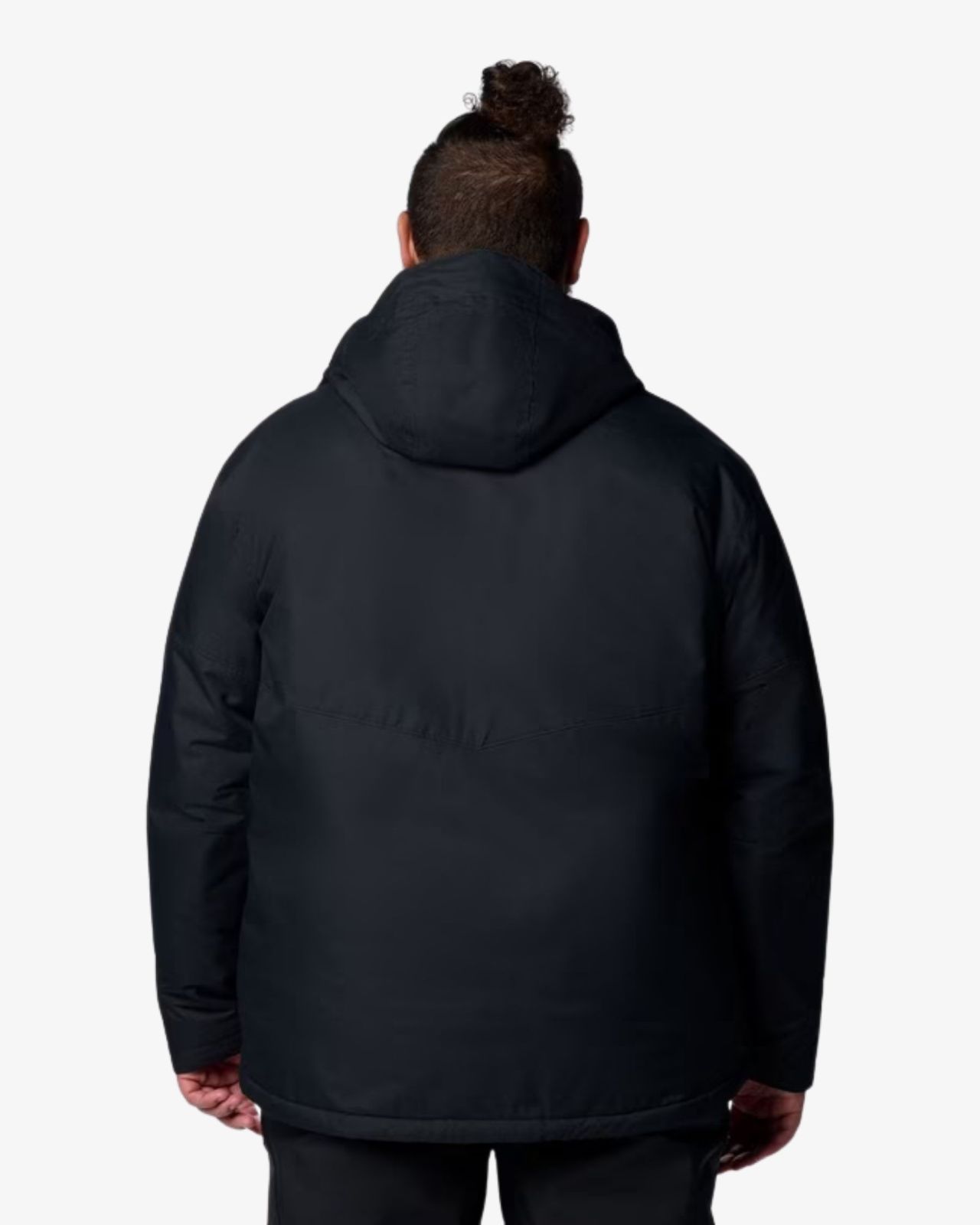 Parka de ski bicolore grande taille noir