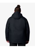 Parka de ski bicolore grande taille noir