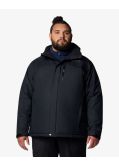 Parka de ski bicolore grande taille noir