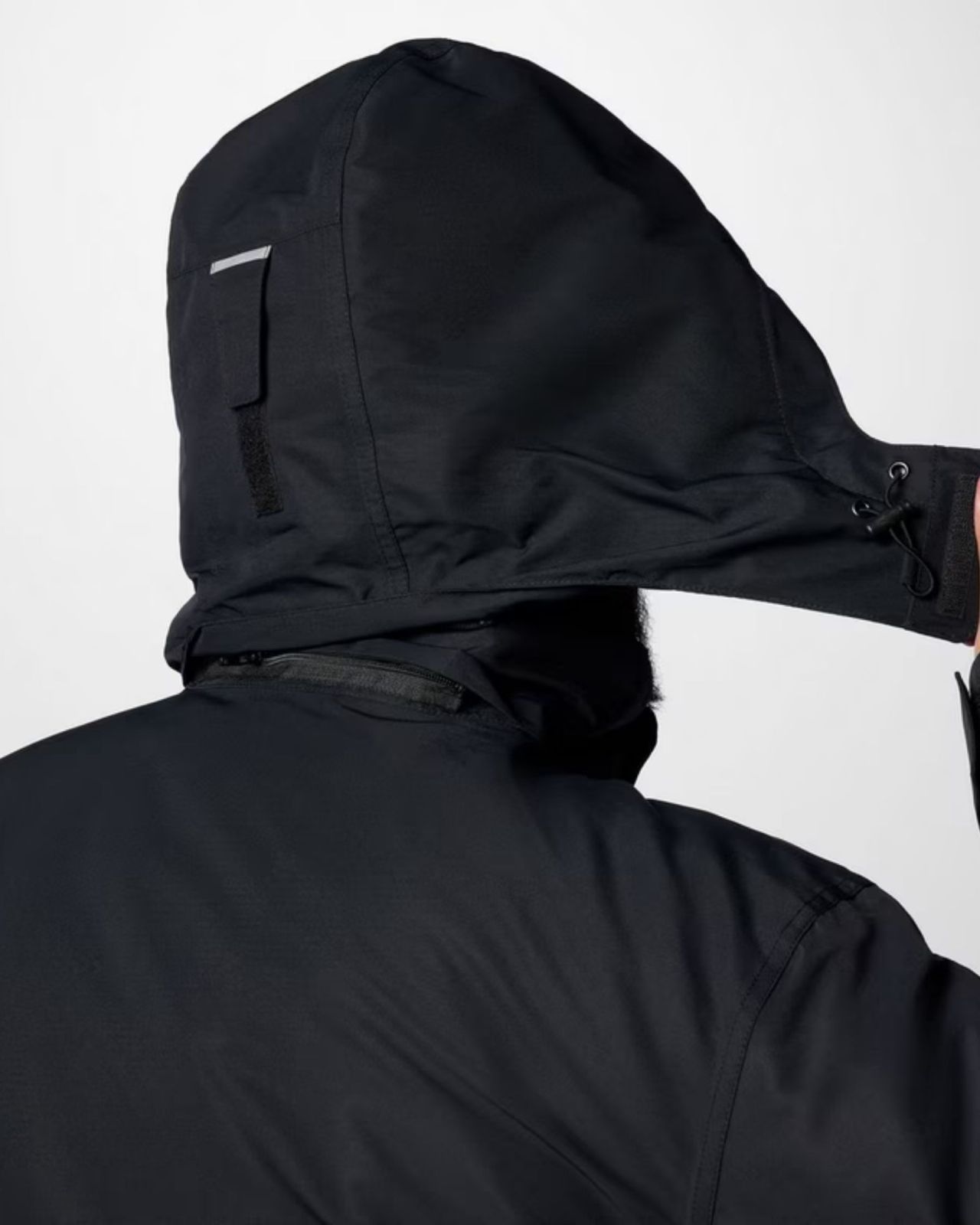 Parka longue grande taille noir