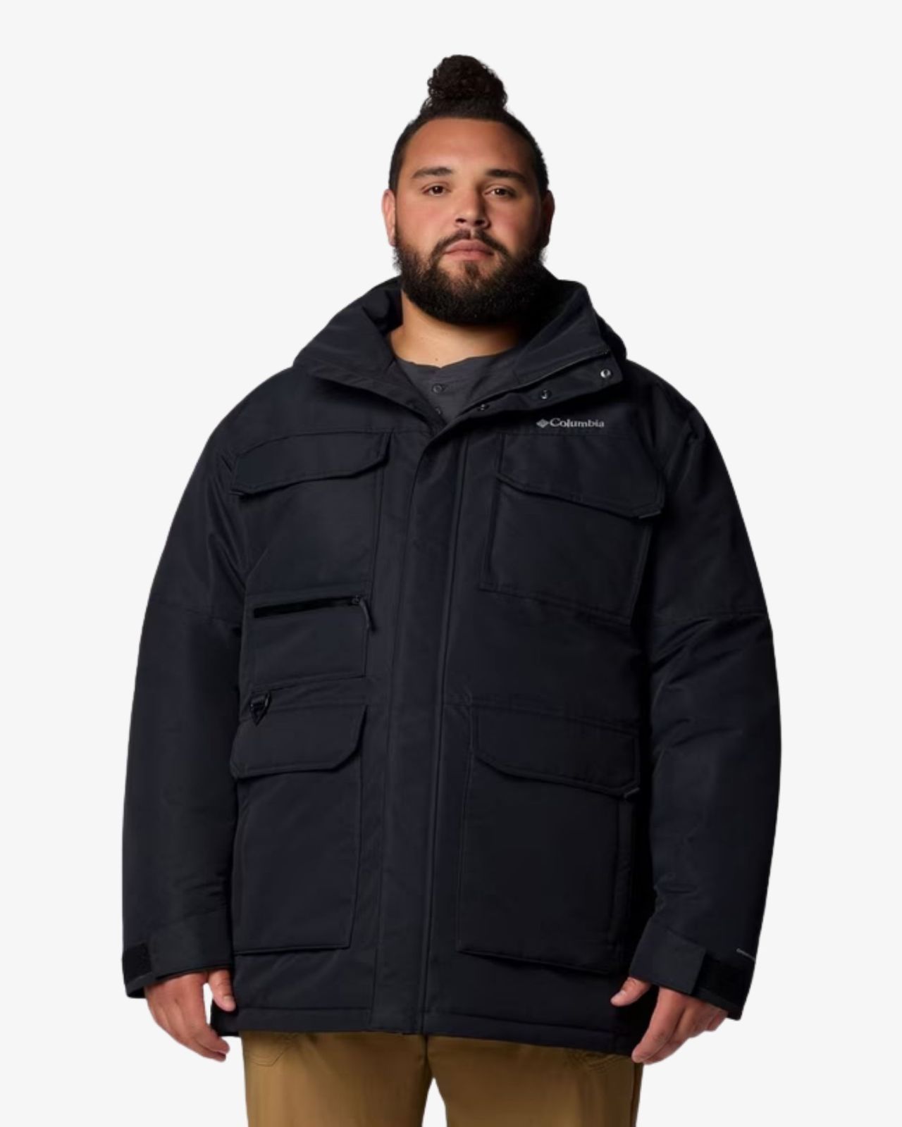 Parka longue grande taille noir