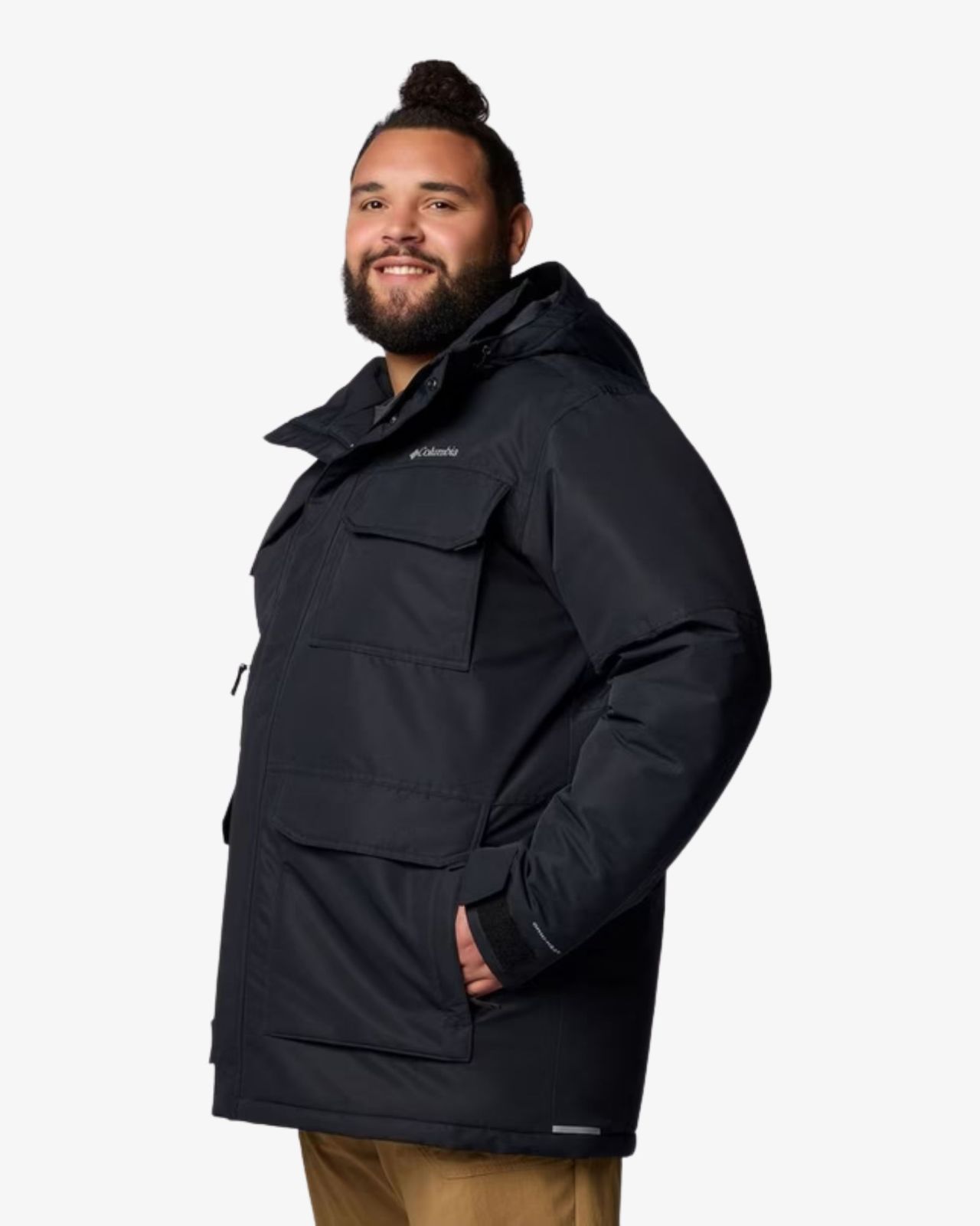 Parka longue grande taille noir