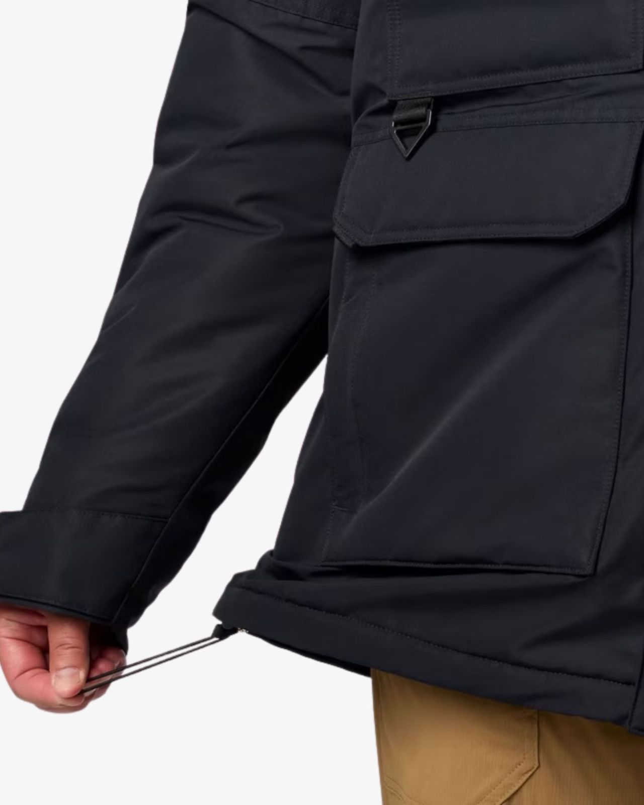 Parka longue grande taille noir