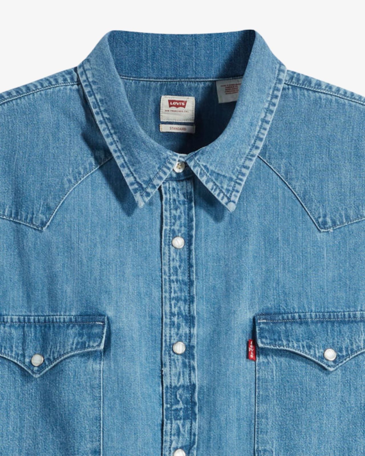 Chemise en jean grande taille bleu clair