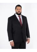 Veste de costume en laine grande taille noire