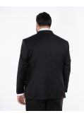 Veste de costume en laine grande taille noire