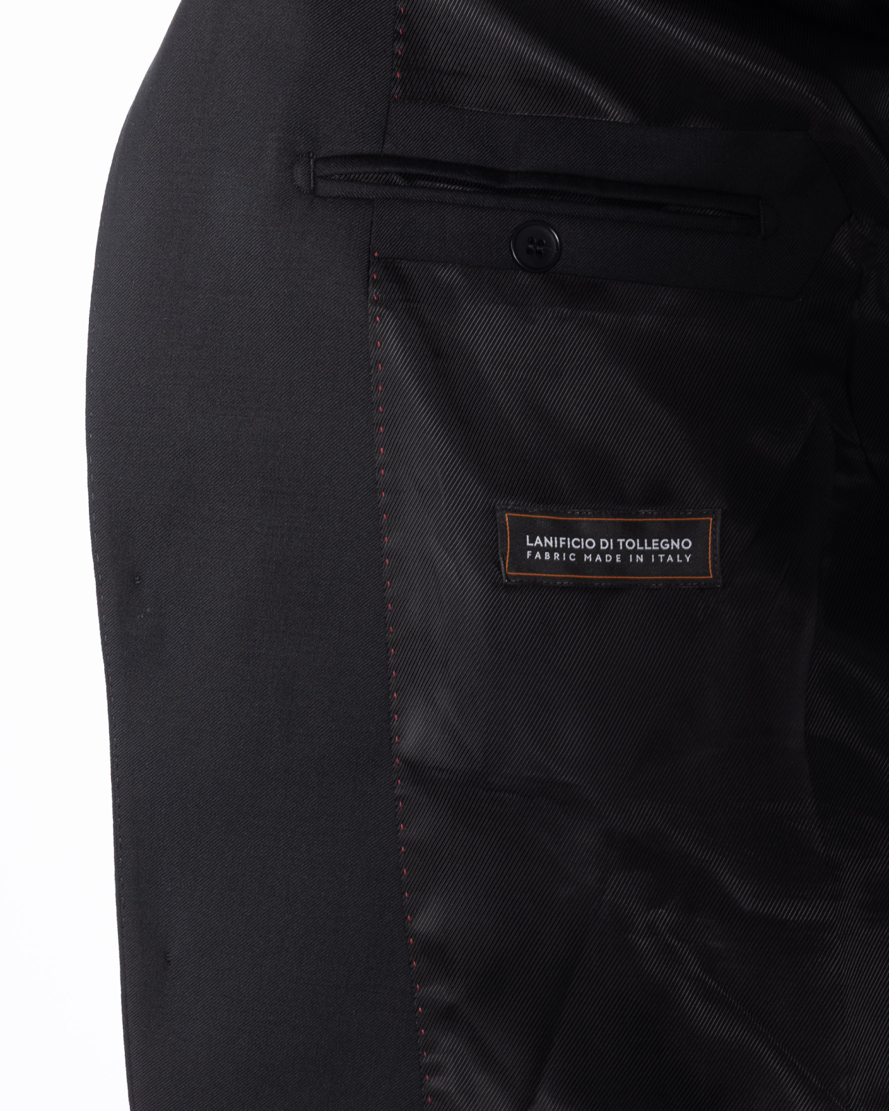 Costume complet noir en laine grande taille