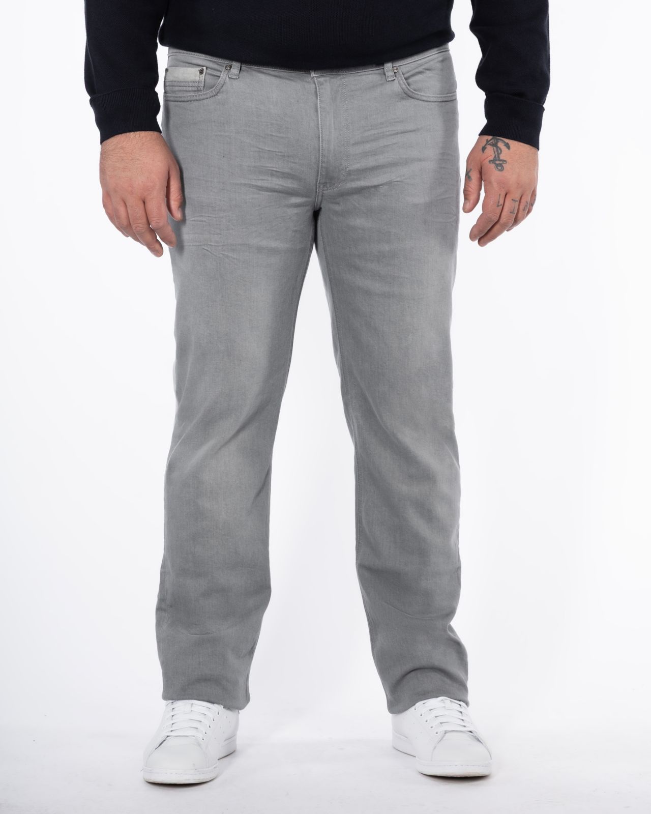 Jeans homme grand gris clair