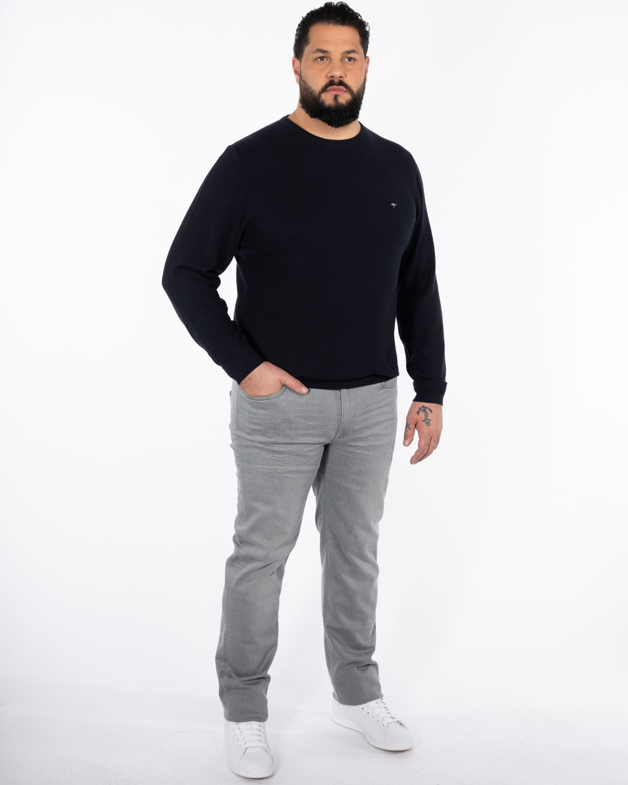 Jeans homme grand gris clair