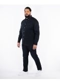 Chemise grande taille bleu marine