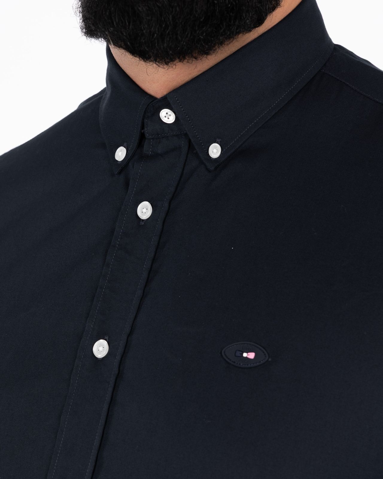 Chemise grande taille bleu marine