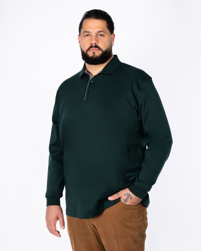 Polo jersey grande taille vert